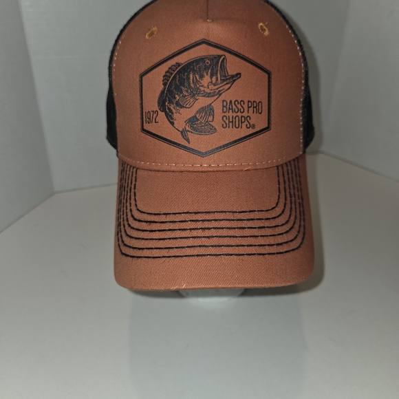 Bass Pro Shops Mesh Back Adjustable Strap Trucker Hat - Gone Fishing - Picture 1 of 7